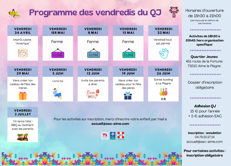 Programme des mercredisvendredis - QJ (1)