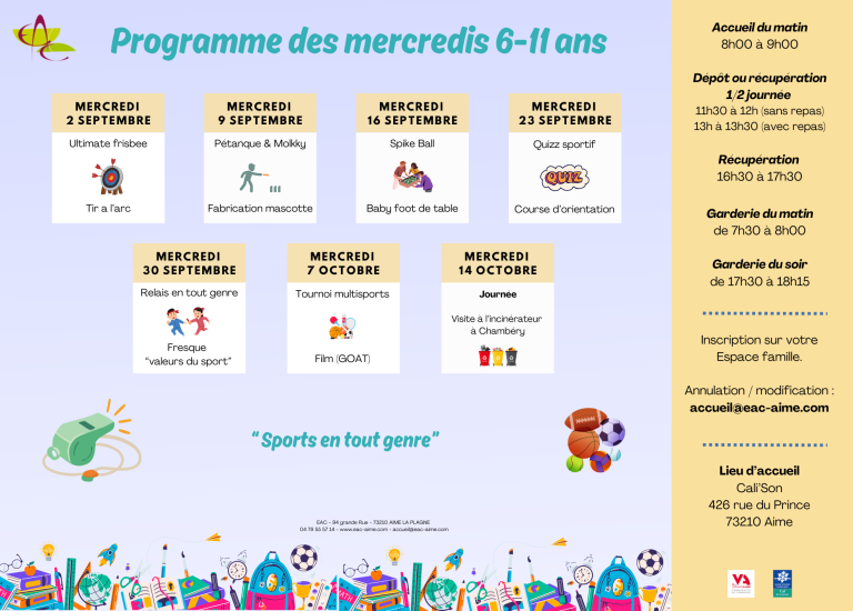 Mercredis ALSH 6-11 ans